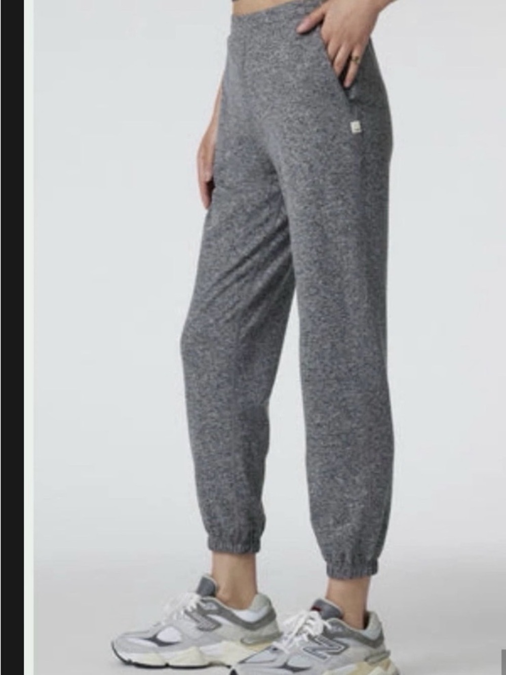 36. Vuori Heather Gray Knit boyfriend Joggers